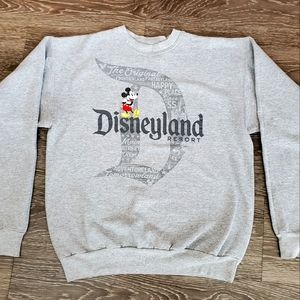 Disney Parks Disneyland Resort Gray Crewneck Sweater Sweatshirt Womens Size S